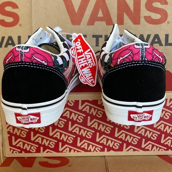 Vans Old Skool Rose Animal check True White/Multi Men’s sneakers - Picture 14 of 16